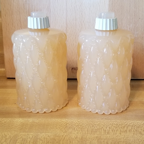 ππPink Milk Glass Votive Holders